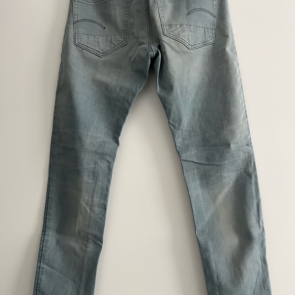 G-Star Men's Faded Blue Slim Jeans - Picture 2 of 3
